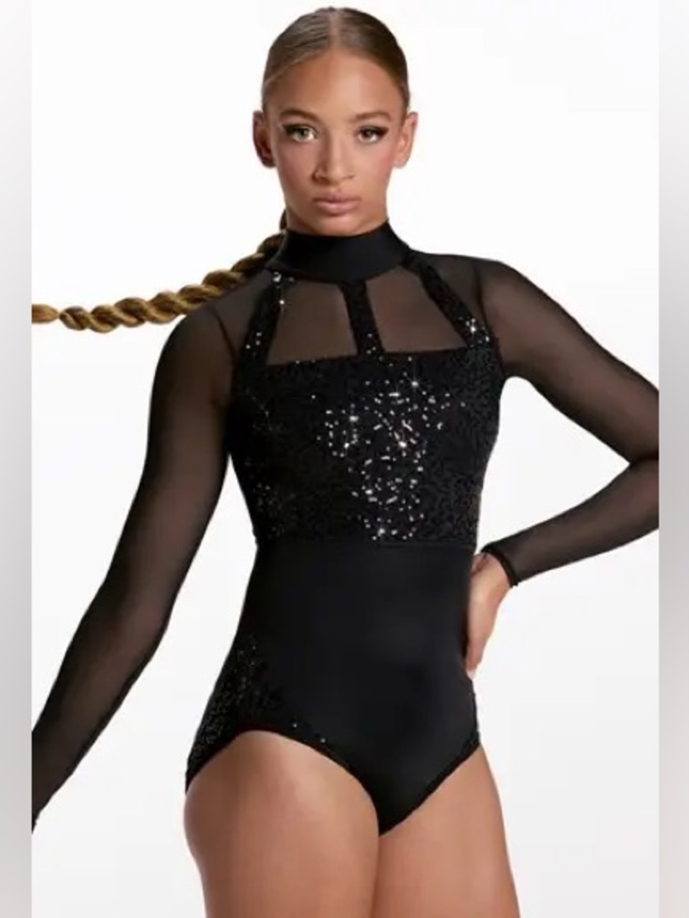 Weissman Sequin Cage Leotard SQ11474